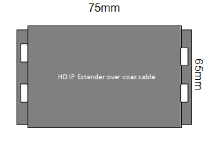 Levering Ethernet van de vezel de optische vergroting ip+power over Coax Vergroting met 2 BNC-havens & 1 rj45-haven