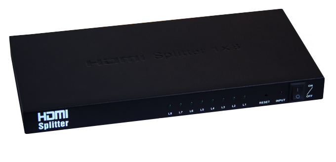 de splitser van de havenhdmi van 1.4a 1x8 8 voor Videosplitser 8 Havenhdmi Splitser 1 van TV in 8 uit