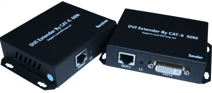 60M DVI Vergrotings3g Repeater over Enige Katten Lokale HDMI Lijn 5E/6 uit