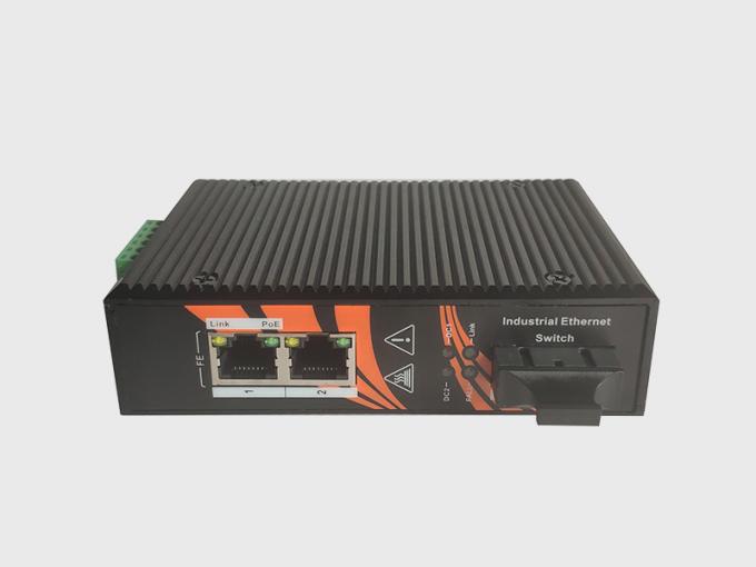 6KV PoE Ethernet van de verlichtingsbescherming Schakelaar 2 Haven 10/100Mbps met Sc-Haven