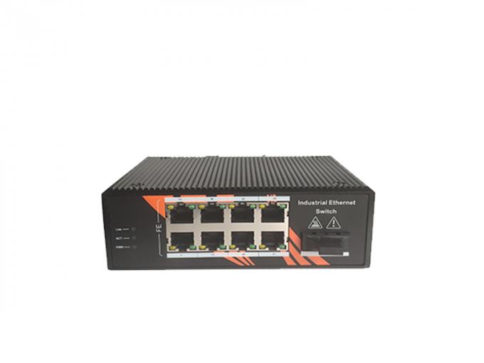 PoE Ethernet van de ondernemingsvezel Optische Schakelaar Industriële 8*10/100 Mbps RJ45 Havens