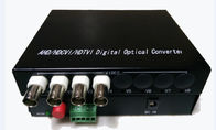 De Ontvangers Industriële Rang van de vezel Optische 4ch 720P HD TVI/CVI/AHD Zender