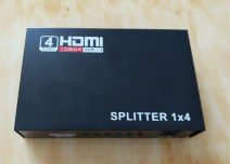 China Minisplitser 1 van 4K 1.4a HDMI in 4 uit in (1 x 4) HDMI-Splitser, steunt 3D 1080P 4K x 2K fabriek